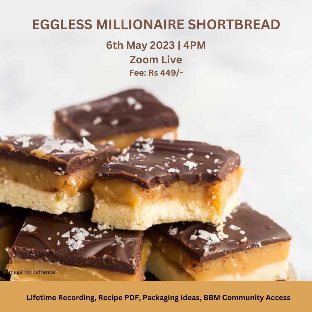Eggless Millionaire Shortbread Workshop